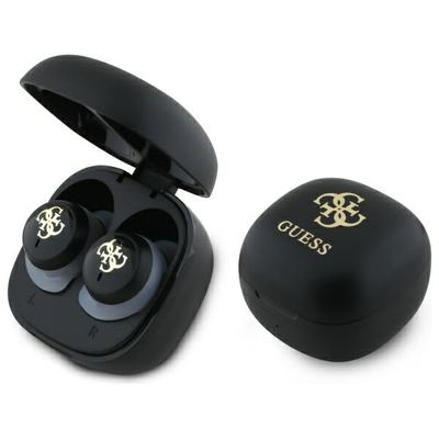 Guess Bluetooth-Kopfhörer Gutwsj144Esk Tws + Dockingstation Schwarz/Black Irisierend 4G Gedrucktes Logo