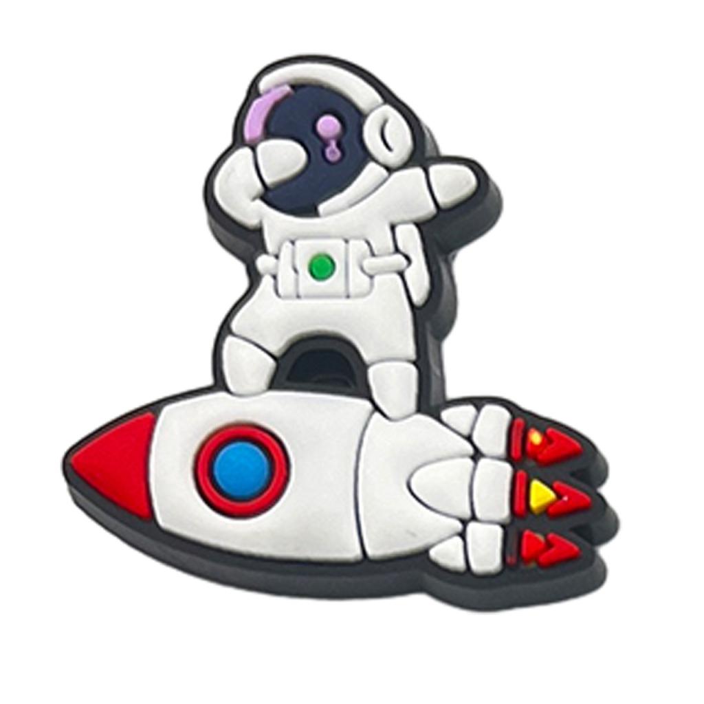 1-20pcs New Astronaut Series Shoe Charms Set for Clogs Bogg Bag Bubble Slides Sandals PVC Shoe Decorations Beach Bag Accessories
