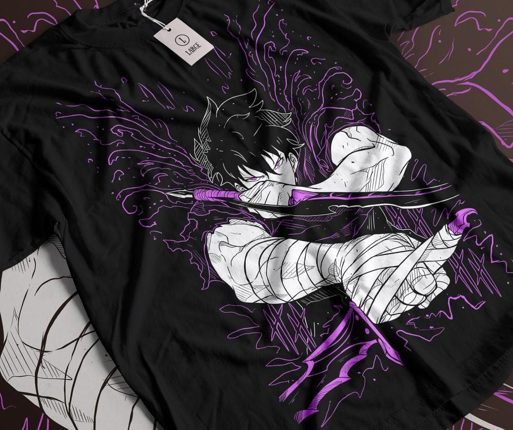 

Solo Leveling T-Shirt Sung Jinwoo Liu Zhigang Anime Jonas Reiji shirt All Size Unisex T-Shirt XXL