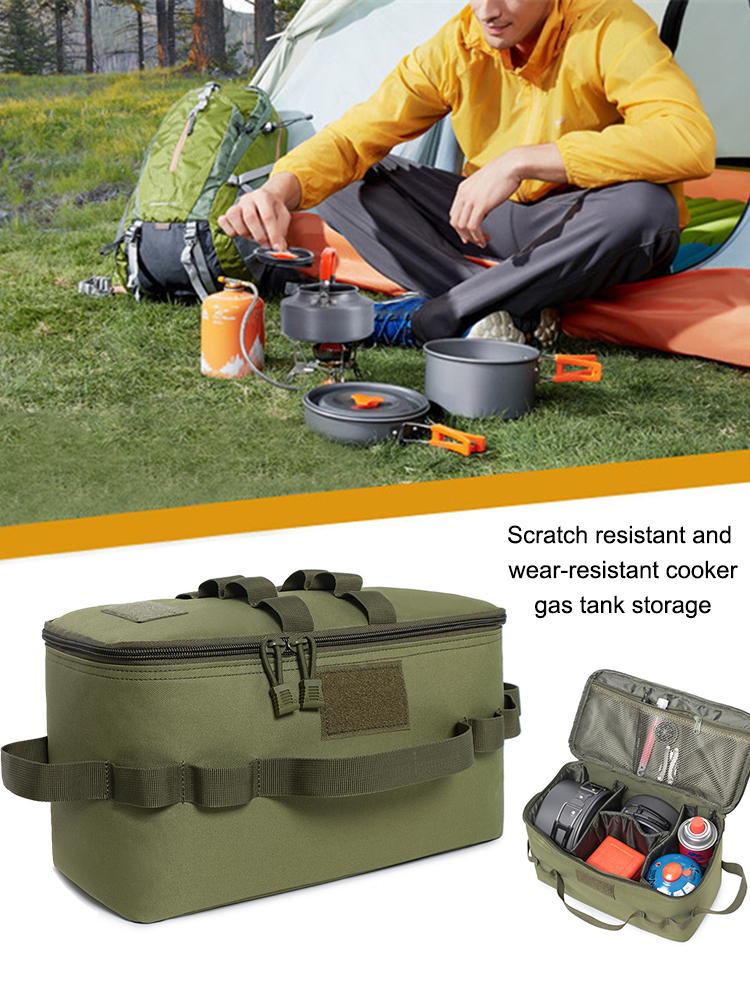 Practical Organizer Bags Multifunctional Gas Stove Canister Pot Carry Bags 600D Oxford Pouch Storage Bag Outdoor Equipment