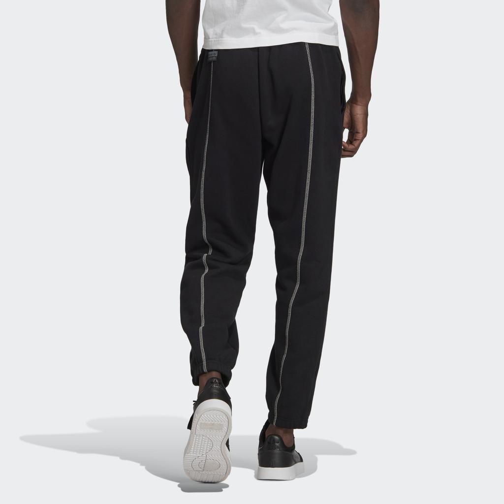 Adidas Originals Trefoil F Sweatpants With Comfort Cuffs And Pockets Men Bottoms Black GD9310