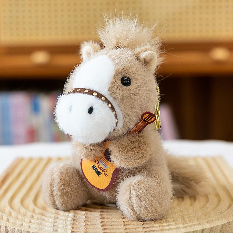 Cute Little Horse Plush Pendant - Year of the Horse Zodiac Keychain Ornament Gift
