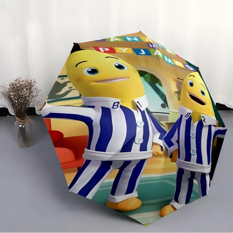 1pc Banana Umbrella, Sun Protection, And UV Shielding. It Has Eight Sturdy Ribs for Outdoor Use And Perfect Gift