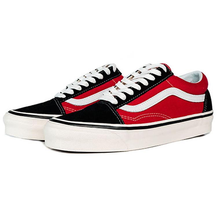 Vans Old Skool 36 DX 'Anaheim Factory - Black Red' (Unisex) Black / Red Skateboard Shoes VN0A38G2UBS