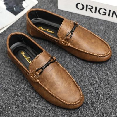 Summer New Men's Loafers Comfortable Flat Casual Shoes Men Breathable Moccasins Slip-On Soft Leather Driving Shoes 2024