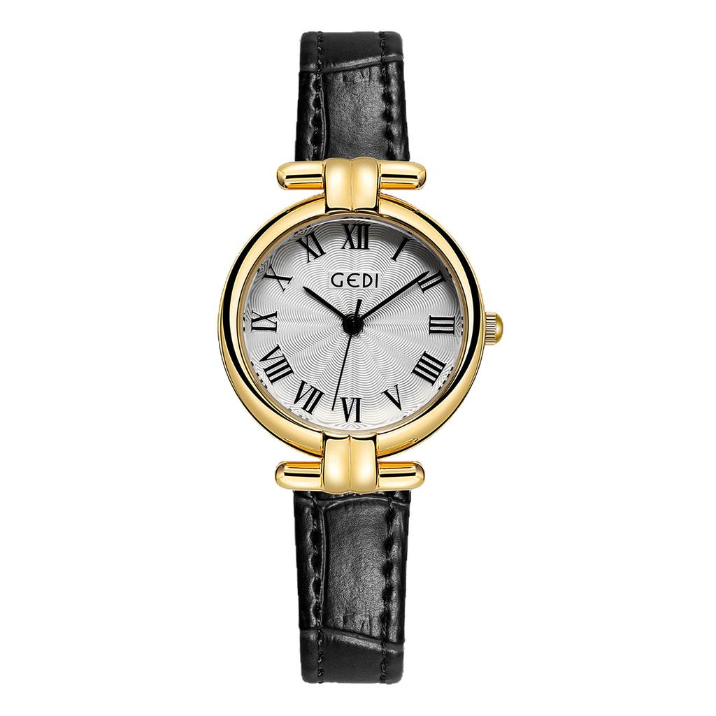 Retro Roman Women'S Watch Simple High-Value Belt Quartz Student Watch Women'S Small And Exquisite Leather Watch