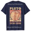 Vintage Pluto Never Forget Space Science Astronomy Tshirt Unisex Women Hip Hop Oversized T Shirt 100 Cotton Comfort Tshirts