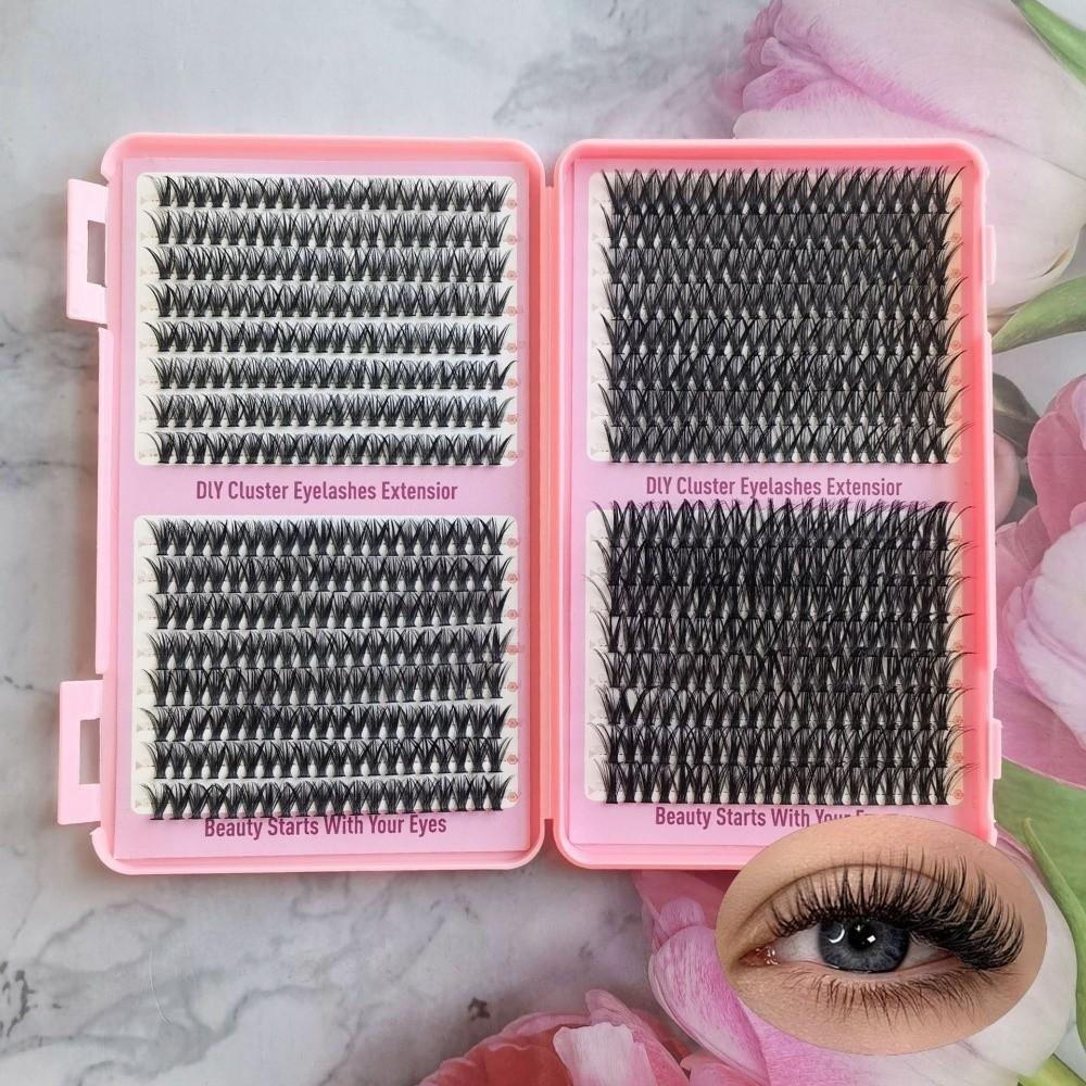 Thick Long Faux Cils Natural Look DIY Lashes Book New 3D Volume Eyelashes Eye Makeup