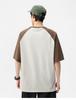 Japanese 200g Minimalist Printed Loose Men's Short-sleeved T-shirt with Antibacterial Cooling Effect