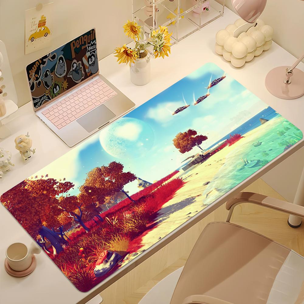 NNo Man s Sky Game Mouse Pad Nonslip Thickened MousePad Large Writing Lockedge Gaming Cushion Office Student 800x400x2mm
