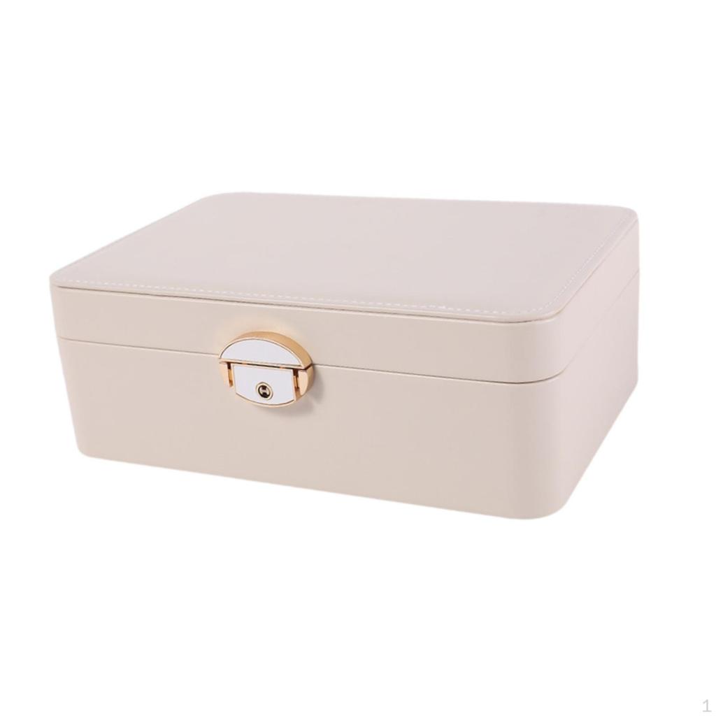 Jewelery Case Display Box Travel Portable Jewelry Holder Decorative for Necklaces Ear Studs