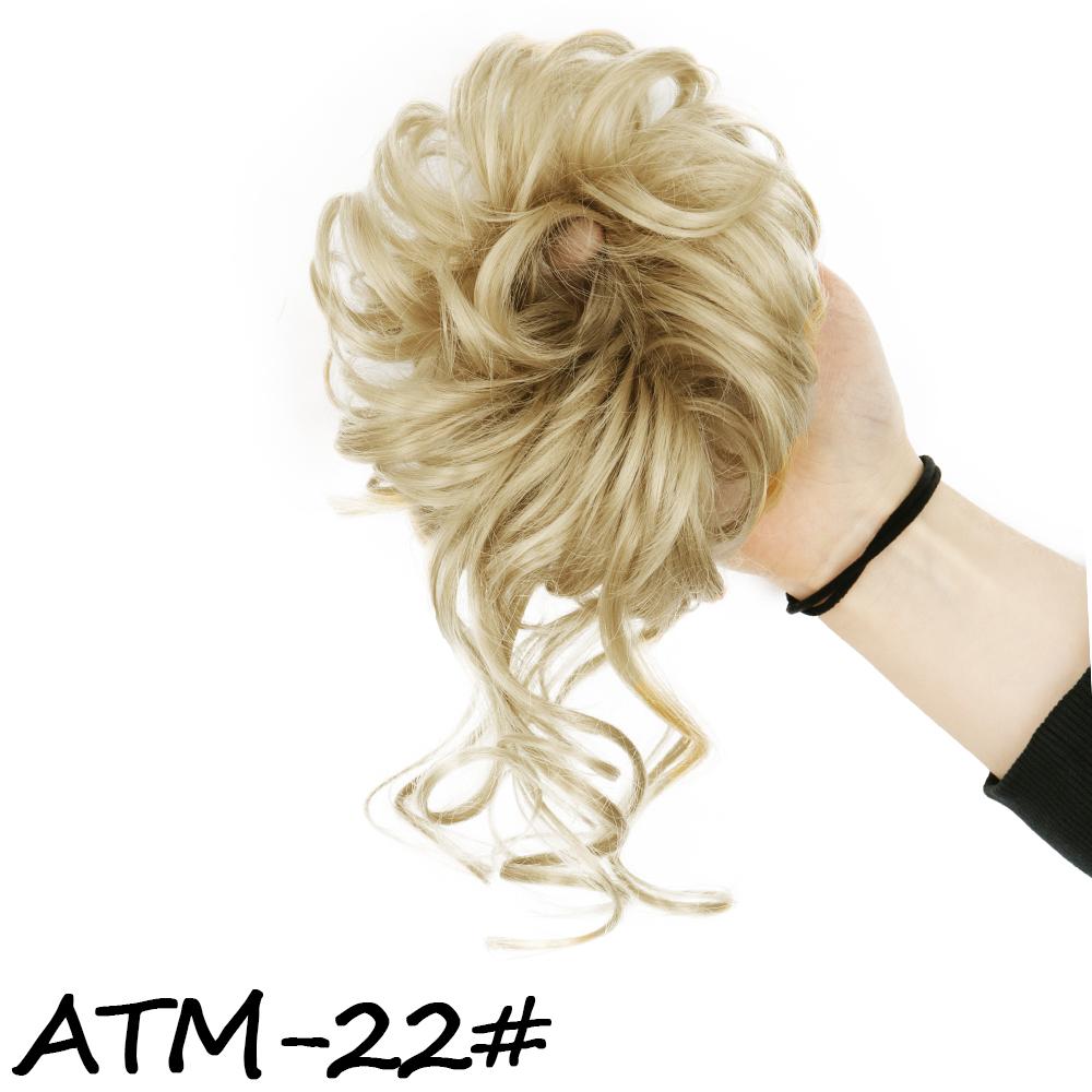 MISS WIG Syntetický prodlužovací drdol Drdol Rozcuchaný kudrnatý pásek do vlasů Pružné kudrnaté falešné vlásenky pro ženy Vlásenky