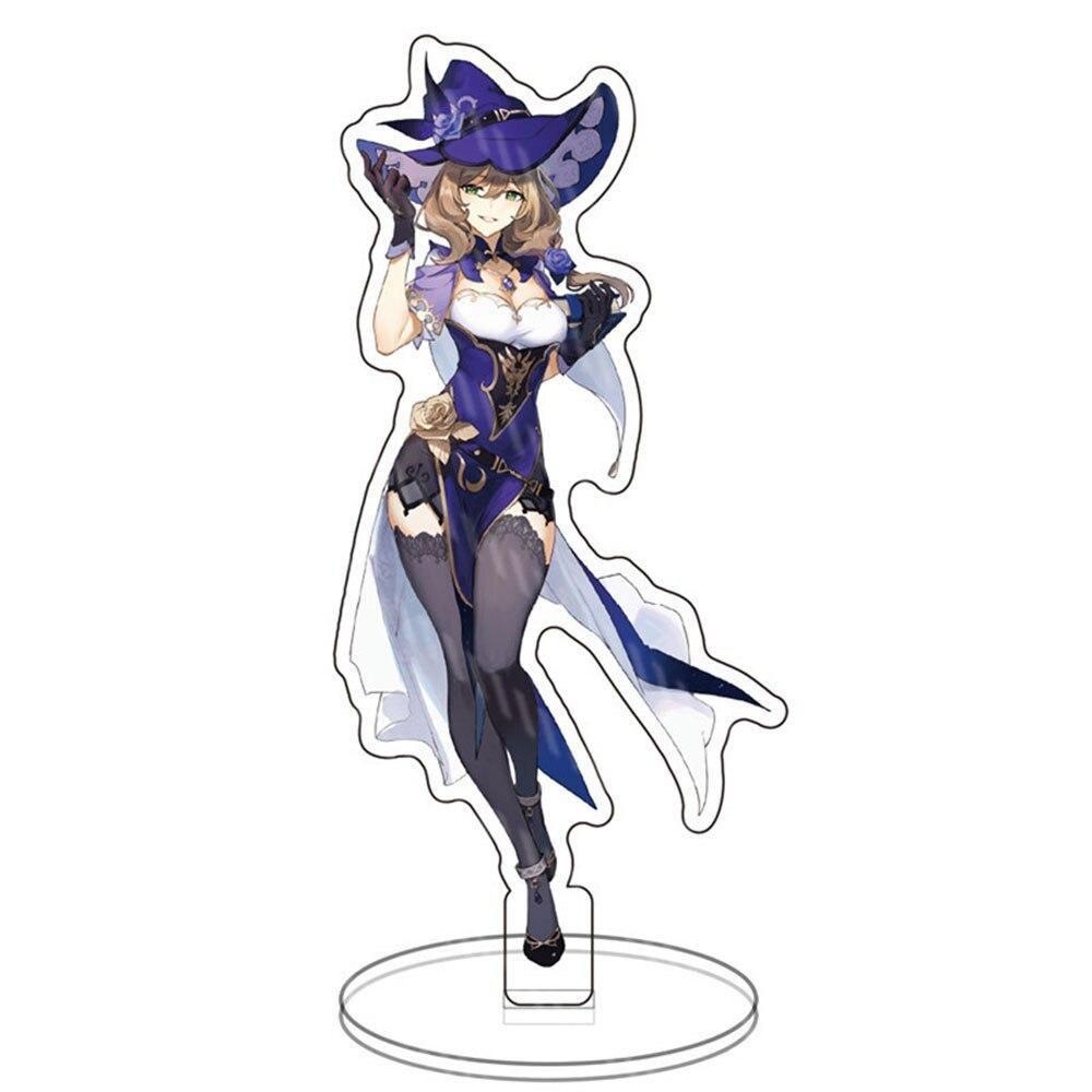 Genshin Impact Game Acrylic Figure Stand Klee Keqing Ganyu Display Desktop