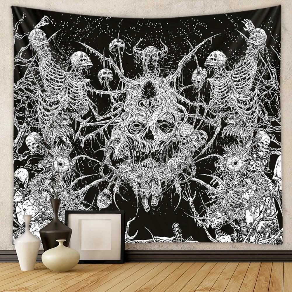 

VIKAMA Bohemian Tapestry for Bedroom Living Room Dormitory Hanging Fabric for Indoor and Outdoor Use Home Decor 74x94cm(29x37in)