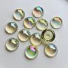 25pcs16mm semi-circular AB color crystal rhinestone DIY jewelry making resin flat back decoration wedding decoration scrapbook