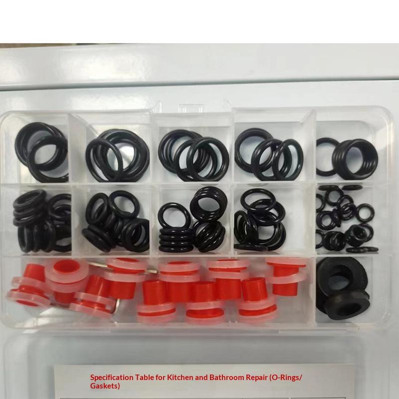 100Pcs Rubber Faucet Washer Kitchen Bathroom Faucet Water Seal Ring Leak-Proof Gasket Kit For Plumbing Plug Sealing Connections