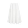 MD Spring and Summer Women's Clothing French Style All-Matching Cotton Blend Elegant Commute Style Wide Hem Midi Skirt 5286584