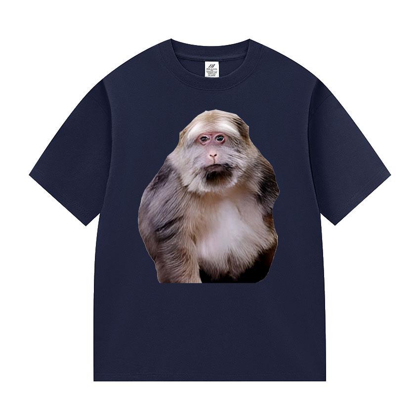 Xing Xing The Monkey Funny Meme T Shirts Men Clothing Fashion Cotton Short Sleeve T-shirt Unisex Retro Harajuku Oversized Tshirt