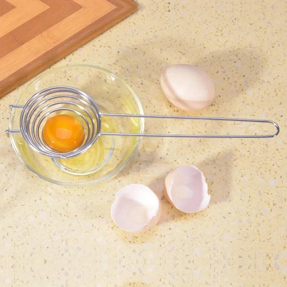 Egg Separator Spiral 304 Stainless Steel With Long Handle