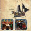 Pirate Ship Building Blocks Sailboat Model Bricks City Traffic Series Creative Desktop Decoraiton Toys For Children Adult Gifts
