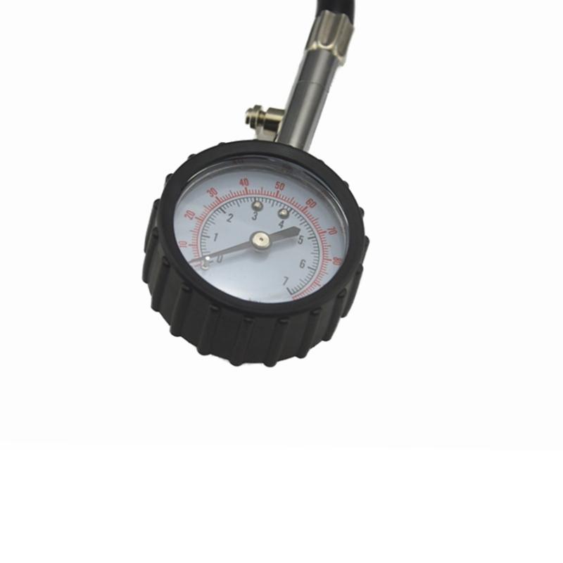 Universal Auto Car Air Tire Pressure Inflator Gauge Car Truck Motorcycle  Flexible Hose Pressure Gauge Dial Meter Vehicle Tester