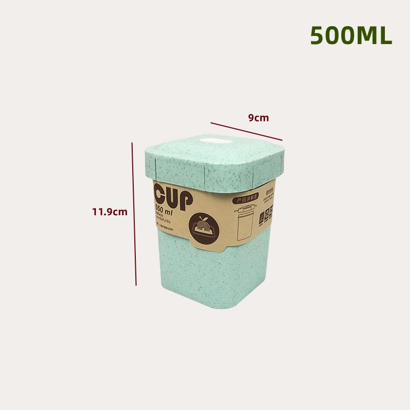Wheat Straw Lunch Box Healthy BPA Free Bento Boxes Microwave Dinnerware Food Storage Container Soup Cup Lunch Box for Kids