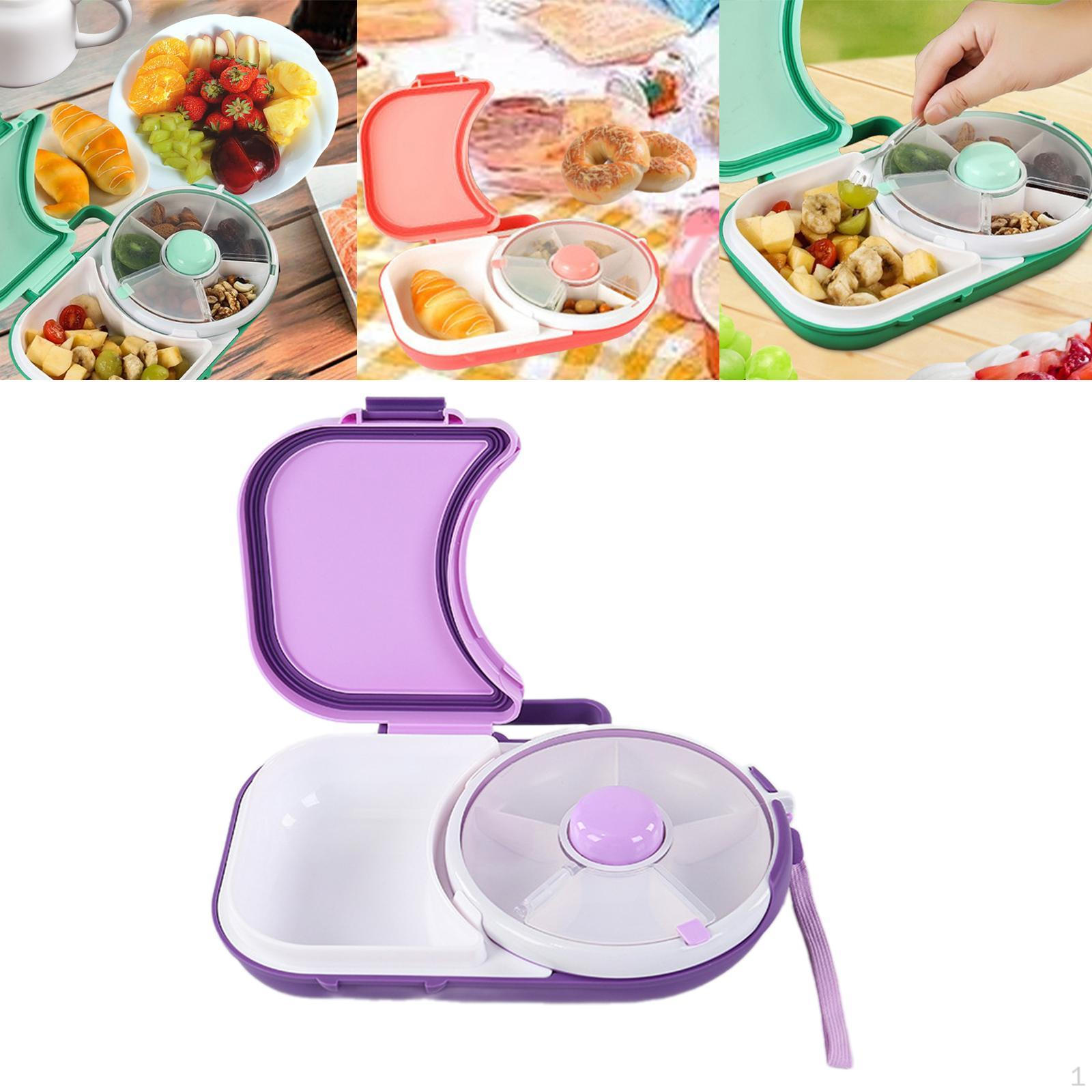 

Ланч-бокс с герметичными отделениями для организации фиолетовый