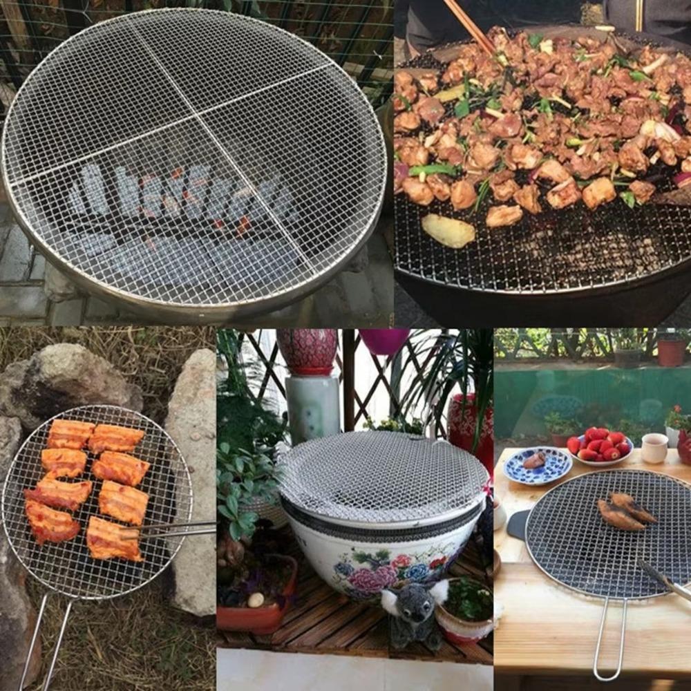 Stainless Steel Air Fryer Rack Stackable BBQ Net Home Kitchen Oven Steamer Cooker