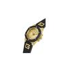 GUESS Women's 38mm Analog Watch, Black/Two-Tone/Champagne.
