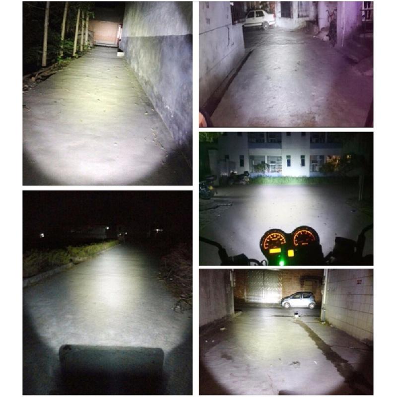 2Pc 80W Xenon White Led Motorbike Atv Headlight Fog Light Bulb 6500K P15D