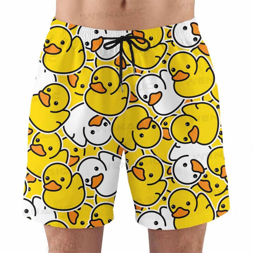

Cartoon Rubber Duck Baby Chick Boxing Muay Thai Kickboxing Training Shorts Print Martial Art Boxer Unisex Men Women Fighting Fitness Sport Gym Workout S