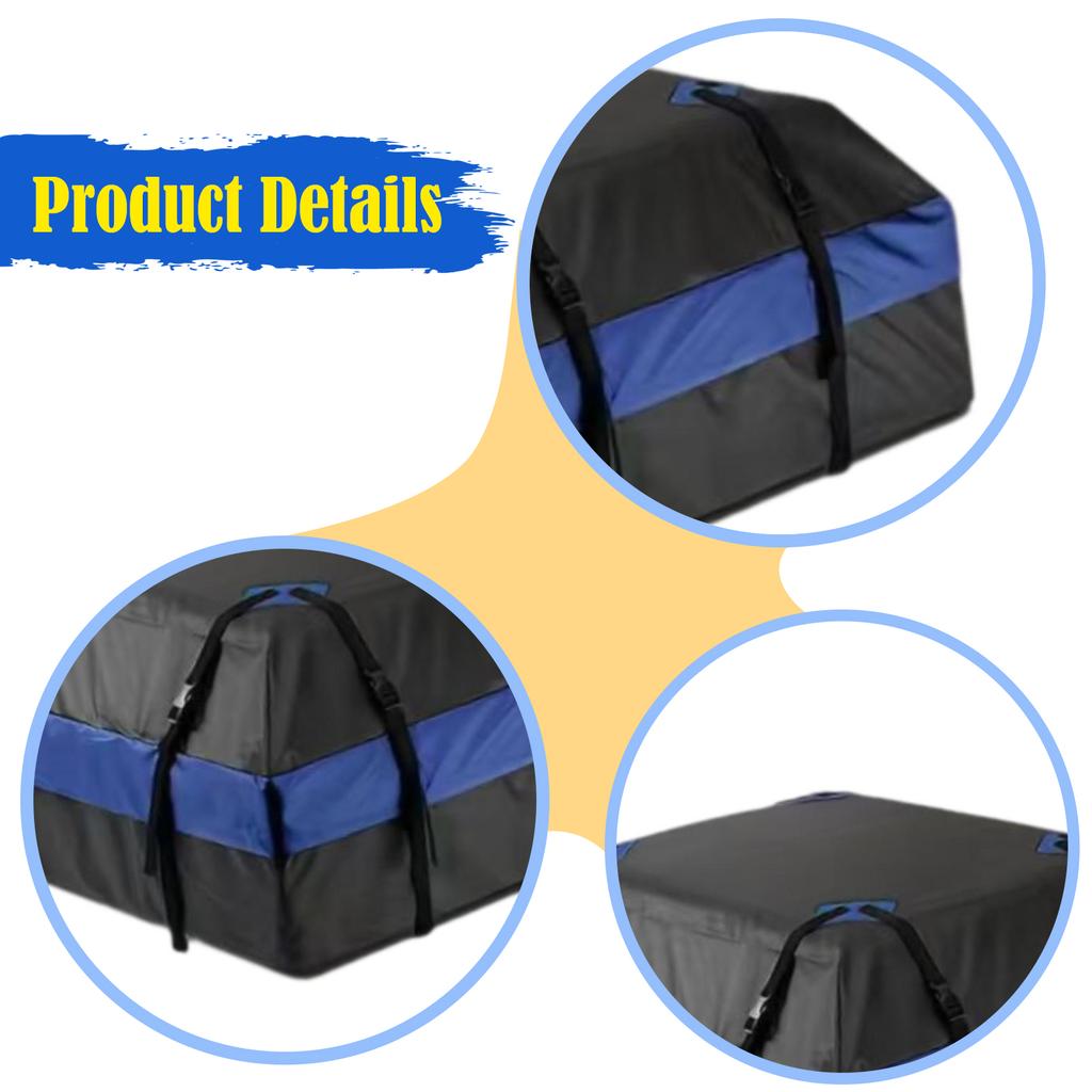 Universelle Wasserdichte Dachbox-Tasche für Autos aus 420D Oxford-Gewebe mit Anti-Rutsch-Matte Dachbox-Stauraumtasche für SUV LKW Van C