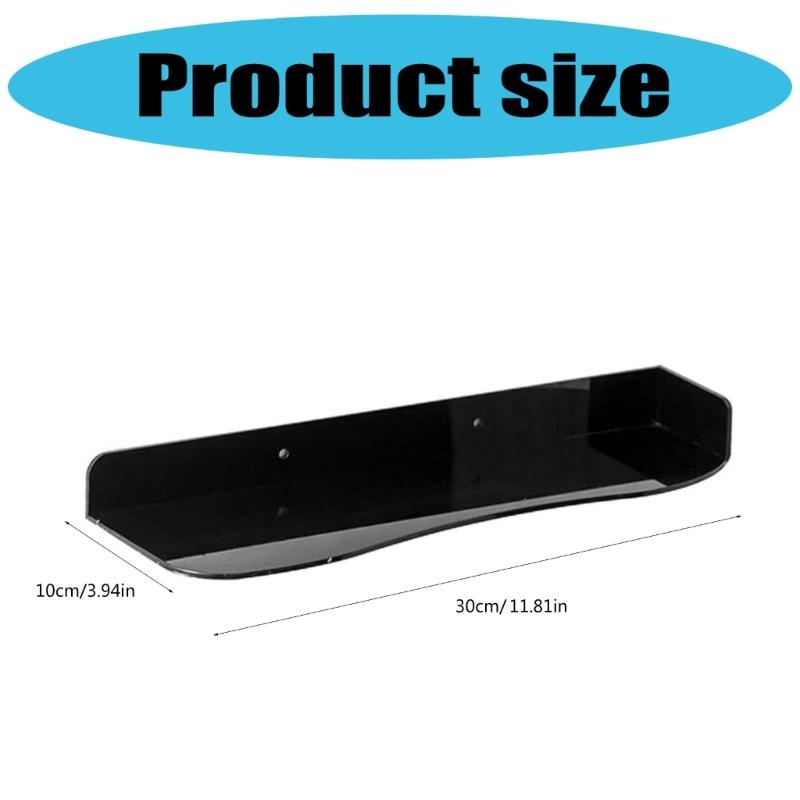 1 Pair Space Saving Shoe Display Stand Wall Mount Rack for Sneakers and High Heels Acrylic Shelf with Adjustable Height