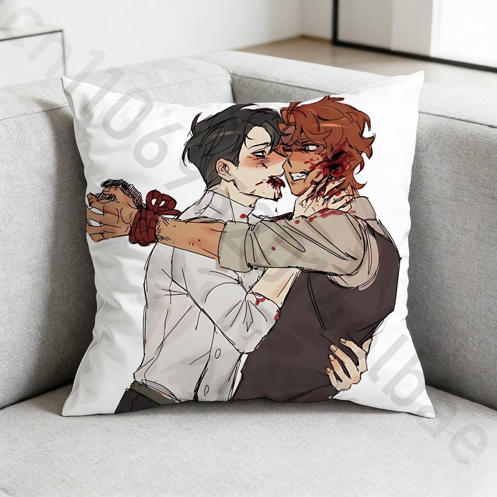 VVincent RRody DDead PPlateS Pillow Case Sofa Living Room Bedroom Headboard Backrest Cushion Square Cushion Nap Time
