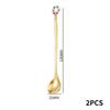Stainless Steel Christmas Spoon Set Elk Pendant Exquisite Craft Tea Spoon Creative Tableware Party Ornament Style Dessert Spoon