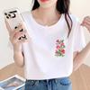 Geometric Trend Women's Short Sleeve Round Neck Fashion T-shirt