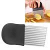 Wavy Potato Knife Cutter with Handle French Fries Chip Cutting Tool Kitchen Accessory