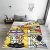Crayons Shin-chans and Friends Blanket Quality Warm  Throw Blanket Winter Kids Couch Chair Sofa Bed Aesthetic Bedspread