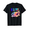 Pure Love My Music I Dancing Amp For Life T Shirt Vintage Washed Homme Casual Breathable Slightly Fashion Stylish Streetwear