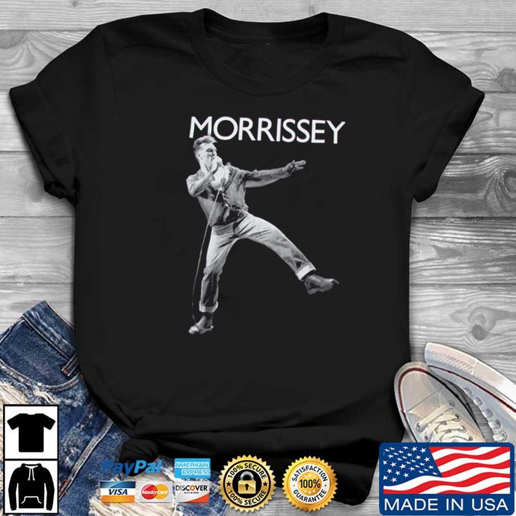 Morrissey Kicking T Shirt Glamorous Floral Black Unisex ALl size shirt D2237 S