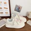Milk White Muffin Little White Shoes Women's Platform Spring New Niche Bread Shoes Sports Board Shoes