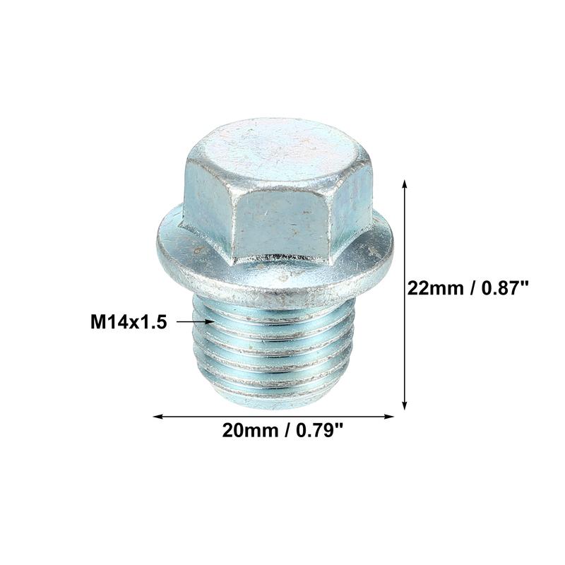 UXCELL 1 Set M14x1.5 Car Oil Drain Plug with Washer Auto Oil Drain Screw Bolts MD050316 for Mitsubishi Lancer 2003-2016