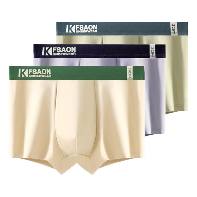 3 Pcs Men's Boxer Briefs Shorts Undies Underwear Breathable Undershorts Panties Boy Big Underpants L XL XXL 3XL 4XL