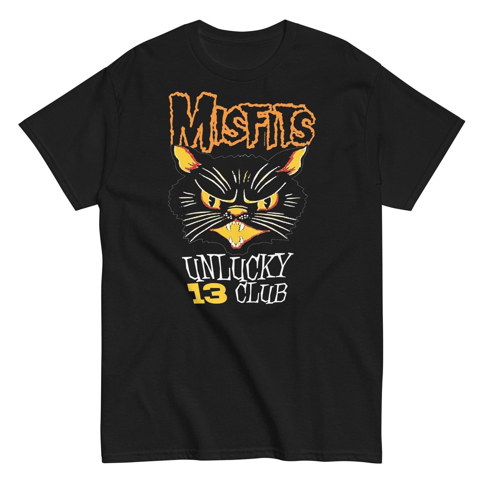 MerchMoment Misfits Unlucky 13 Club T-Shirt T-Shirt Black New L