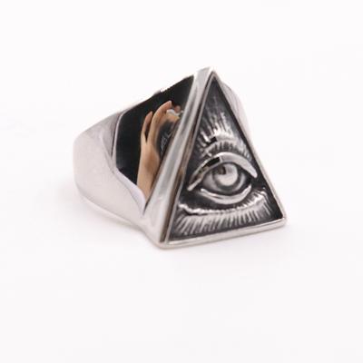 S925 Silver Ring Eye Men's Ring Evil Eye Shape Ring Jewelry
