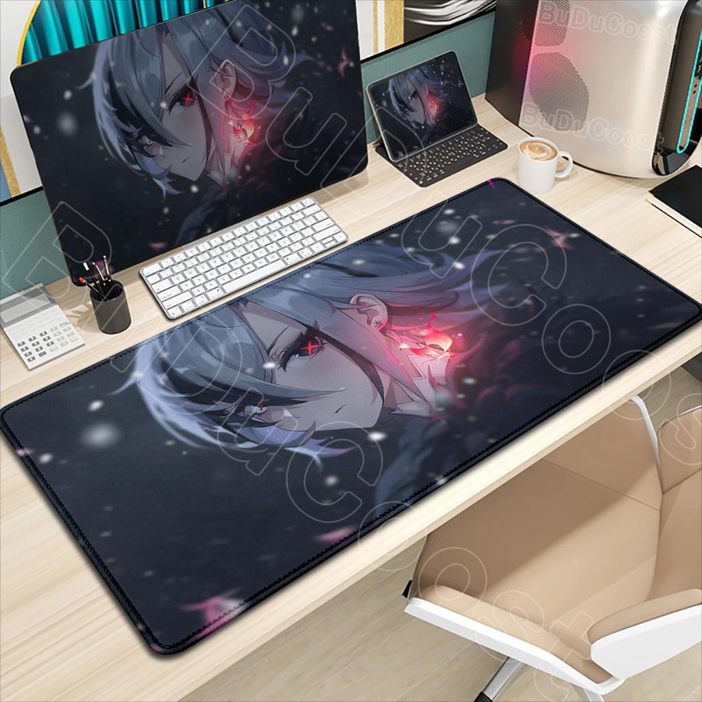 Too Many Beautiful Pictures Genshin Impact Arlecchino Mousepad Laptop PC Gaming Mouse Pad  Large Size Desk Mat Keyboard Soft Rug