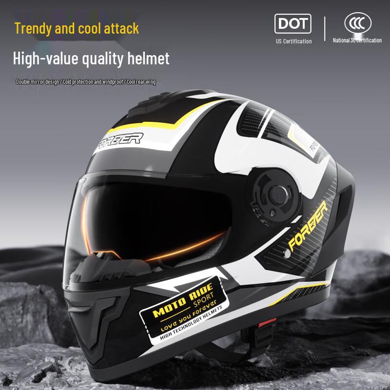 Yongjiu HM9 Full Face Motorcycle Helmet with Dual Visor