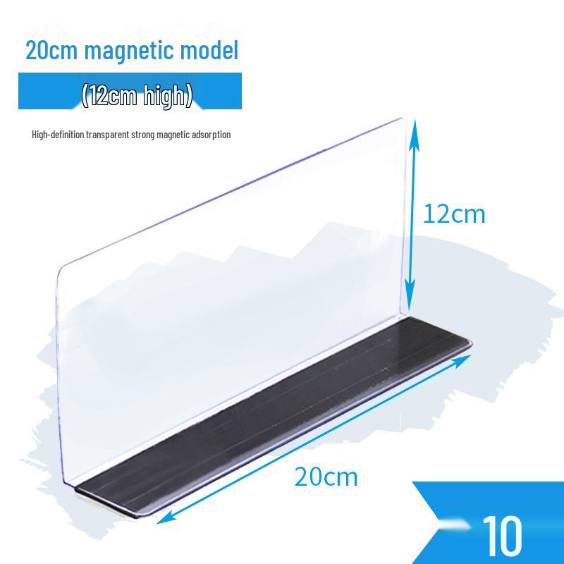 Plastic Shelf Divider for Small Items In Supermarkets and Convenience Stores