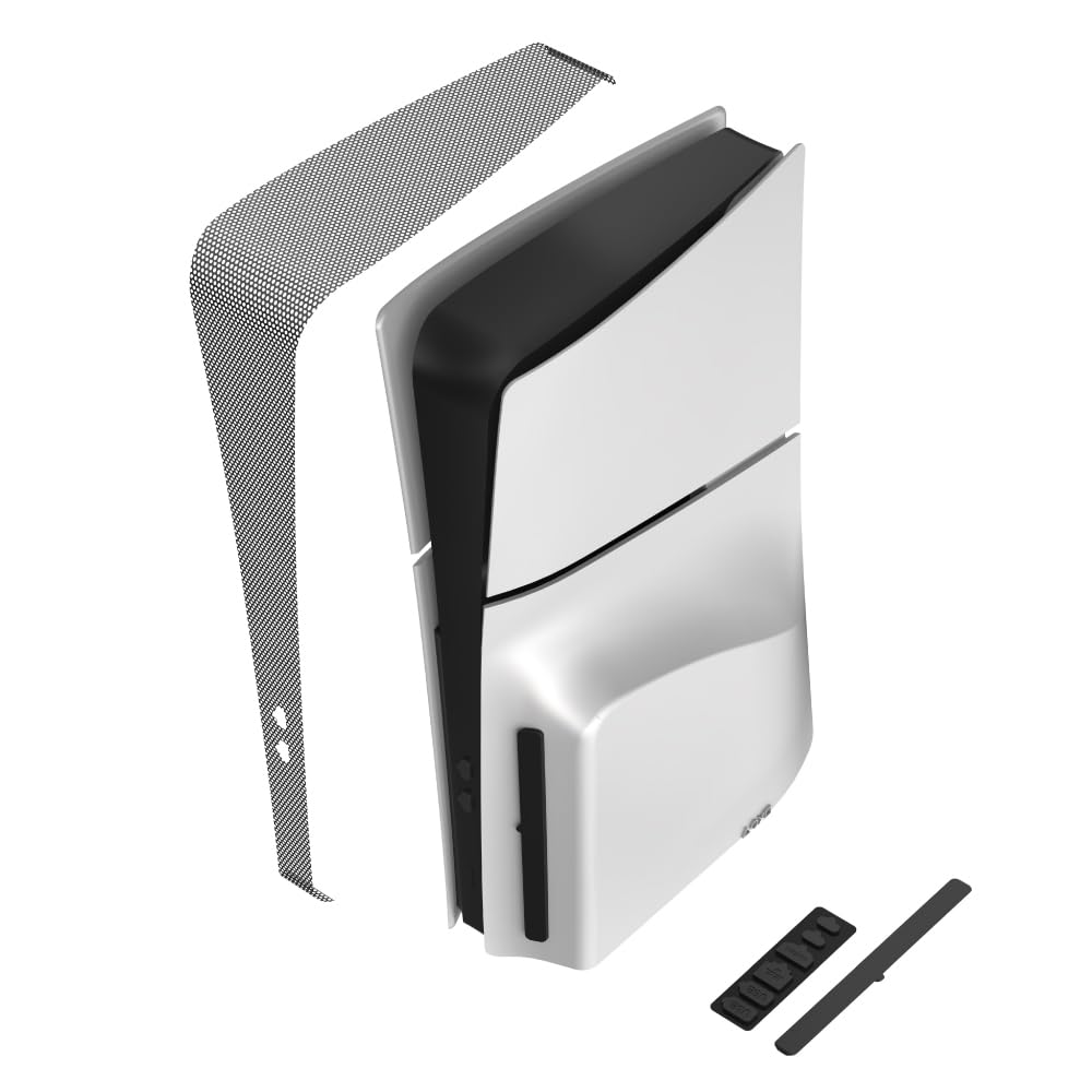 Allone PS5 Slim Dust Filter x x Set, 7.5 0.05 60.5 cm, Gaming, Breathable, White, ALG-P5NPHFSBK