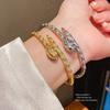 Fashion Snakebone Bracelet Light, Luxurious and Cold Style Snake Bone Bracelet